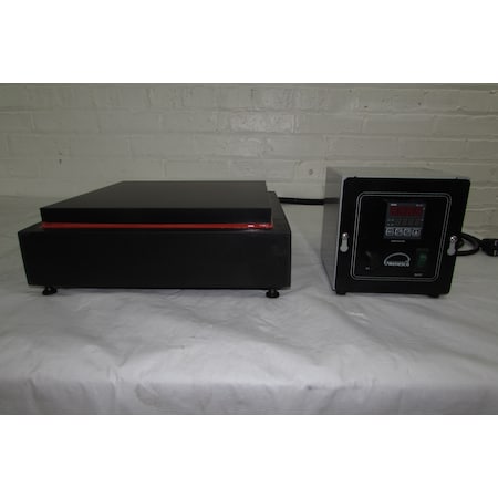 Wenseco Hot Plate, Ind Corrosion Res 12"x12"x.5" Anod Alum Plate, Dig Control HP1212CR